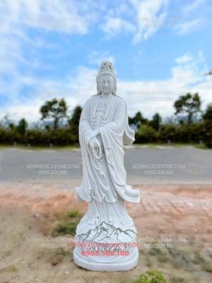 Tượng Phật Quan Âm Bằng Đá 03