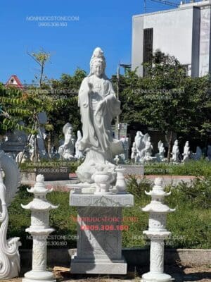 Tượng Phật Quan Âm Bằng Đá 04