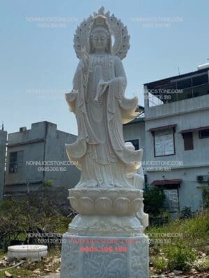 Tượng Phật Quan Âm Bằng Đá 05