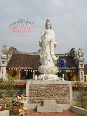 Tượng Phật Quan Âm Bằng Đá 07