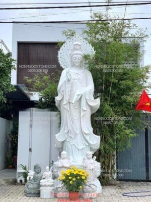 Tượng Phật Quan Âm Bằng Đá 08