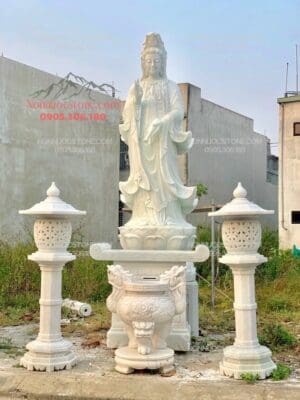 Tượng Phật Quan Âm Bằng Đá 09
