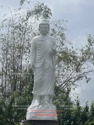 Tượng Phật Thích Ca Ban Phước Bằng Đá 14