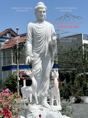 Tượng Phật Thích Ca Ban Phước Bằng Đá 15