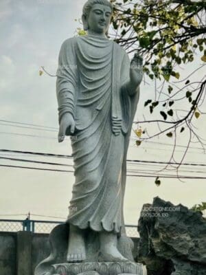 Tượng Phật Thích Ca Ban Phước Bằng Đá 16
