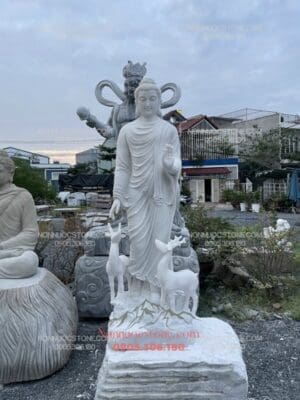 Tượng Phật Thích Ca Ban Phước Bằng Đá 17
