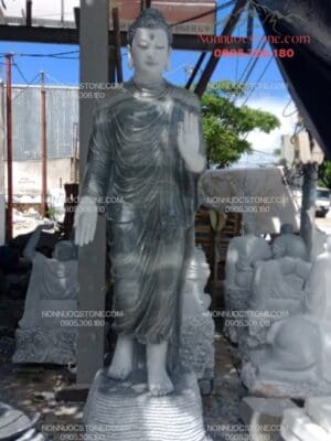 Tượng Phật Thích Ca Ban Phước Bằng Đá 24