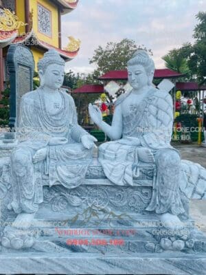 Tượng Phật Thích Ca Đa Bảo Bằng Đá 13