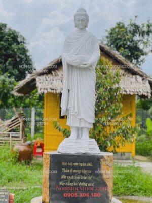 Tượng Phật Thích Ca Khất Thực Bằng Đá 06