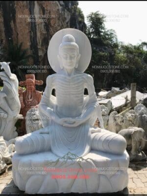 Tượng Phật Thích Ca Khổ Hạnh Bằng Đá 02