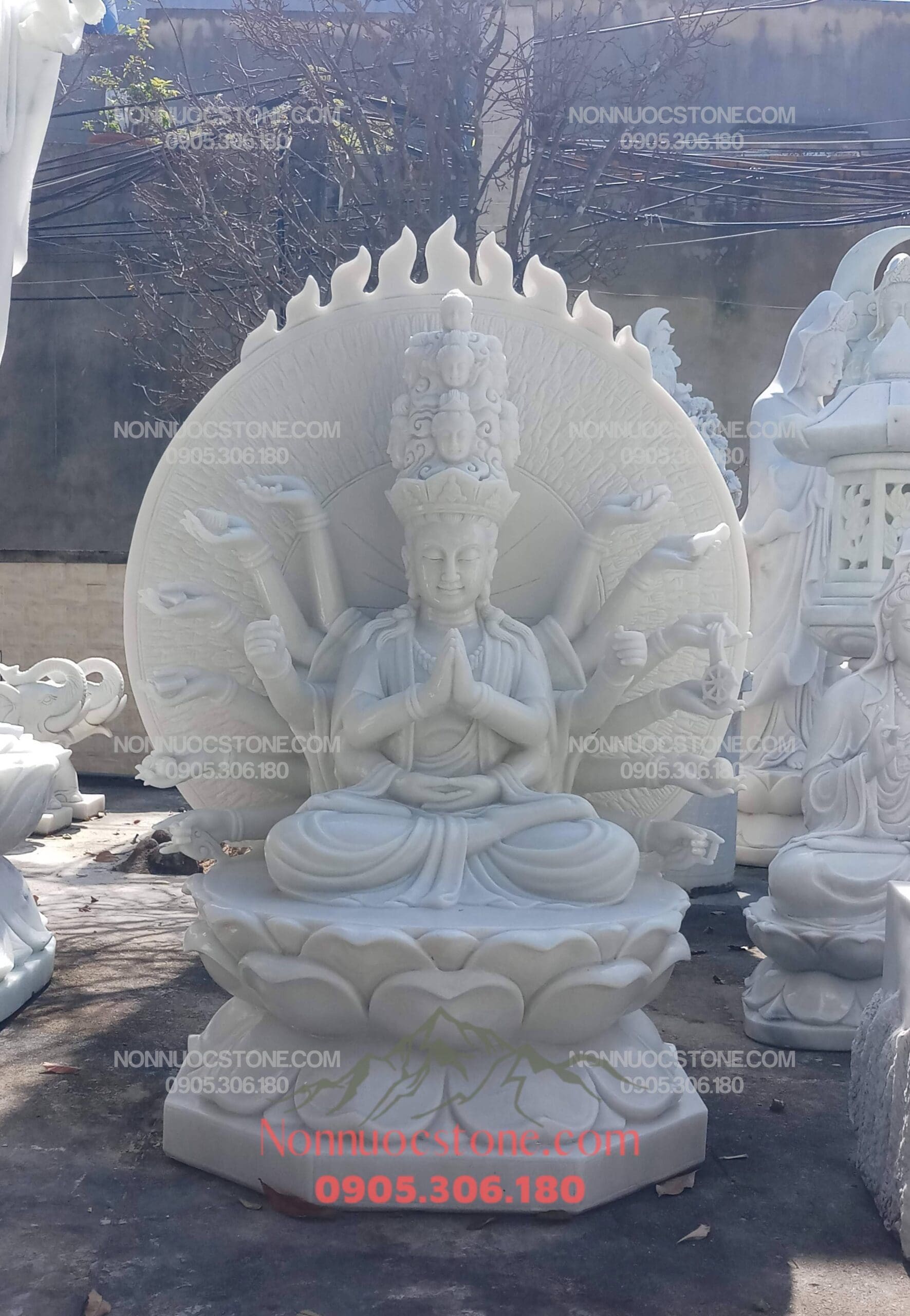 Tượng Thiên Thủ Thiên Nhãn Bằng Đá 02 1 Tượng Thiên Thủ Thiên Nhãn Bằng Đá 02