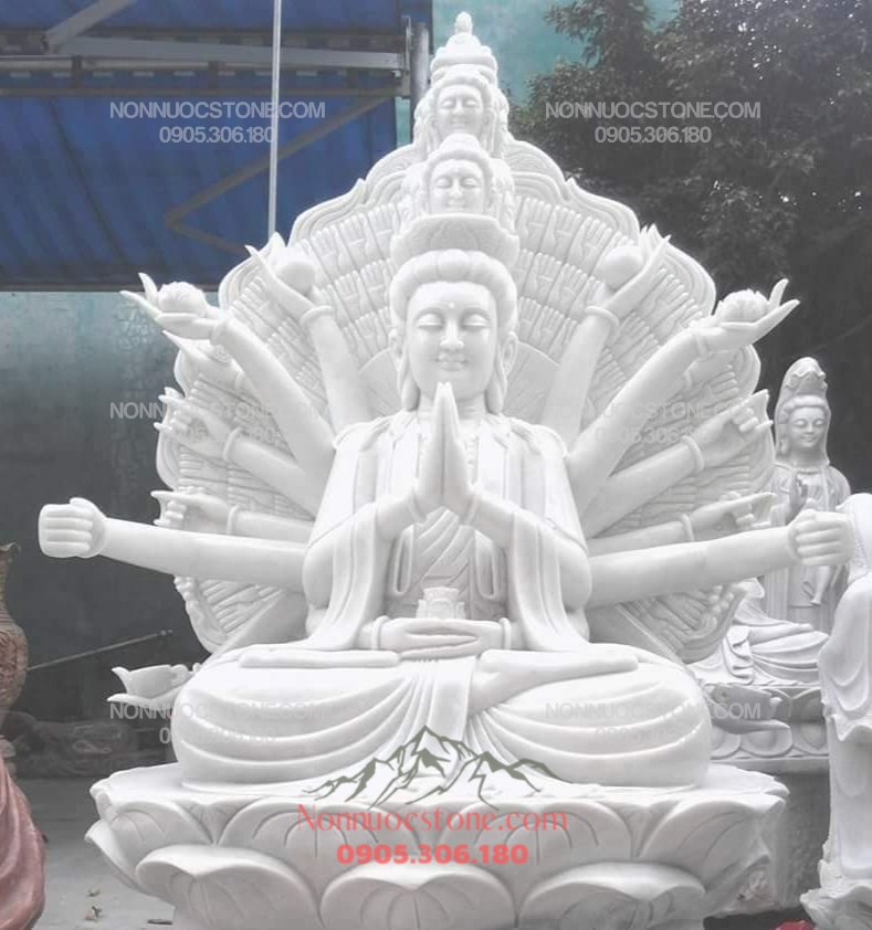 Tượng Thiên Thủ Thiên Nhãn Bằng Đá 03 1 Tượng Thiên Thủ Thiên Nhãn Bằng Đá 03