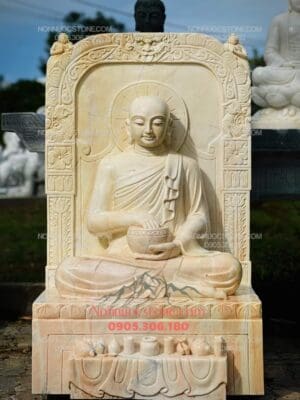 Tượng Phật Sivali Bằng Đá 15