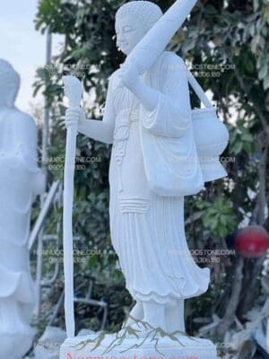 Tượng Phật Sivali Bằng Đá 17