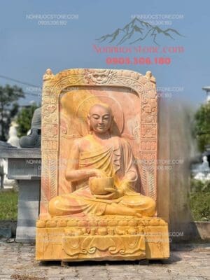 Tượng Phật Sivali Bằng Đá 22