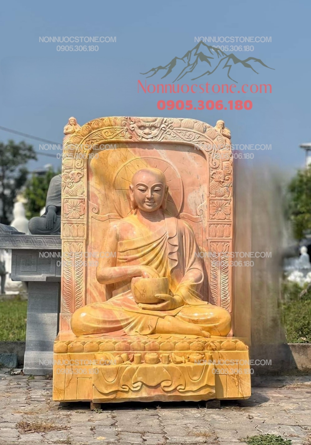 Tượng Phật Sivali Bằng Đá 22 1 Tượng Phật Sivali Bằng Đá 22