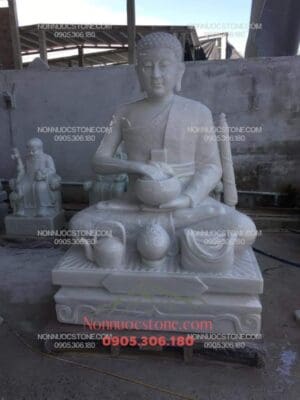 Tượng Phật Sivali Bằng Đá 25