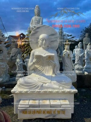 Tượng Phật Sivali Bằng Đá 04