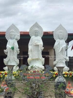 Tượng Tam Thế Phật Bằng Đá 20
