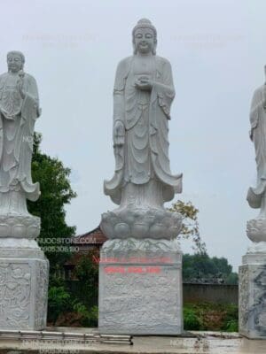 Tượng Tam Thế Phật Bằng Đá 05