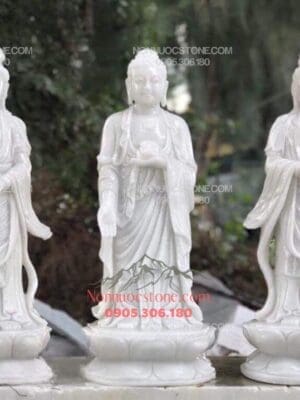 Tượng Tam Thế Phật Bằng Đá 08