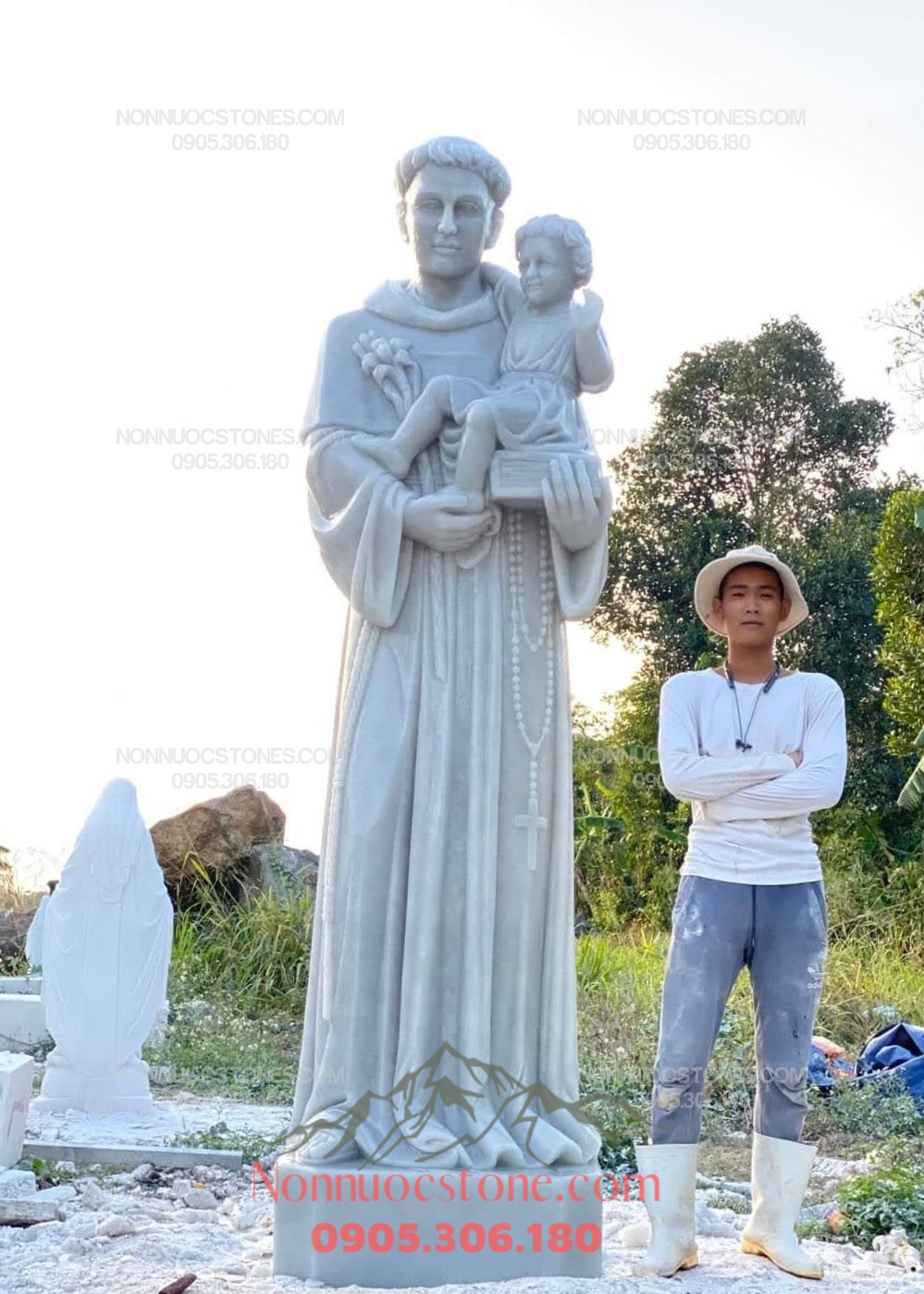 Tượng Thánh An Tôn Bằng Đá 63 1 Tượng Thánh An Tôn Bằng Đá 63