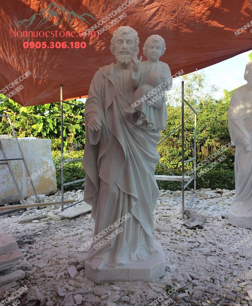 Tượng Thánh Giuse Bằng Đá 71 1 Tượng Thánh Giuse Bằng Đá 71