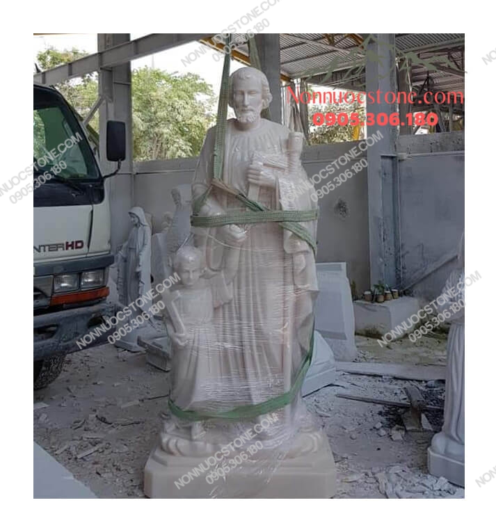 Tượng Thánh Giuse Bằng Đá 73 1 Tượng Thánh Giuse Bằng Đá 73