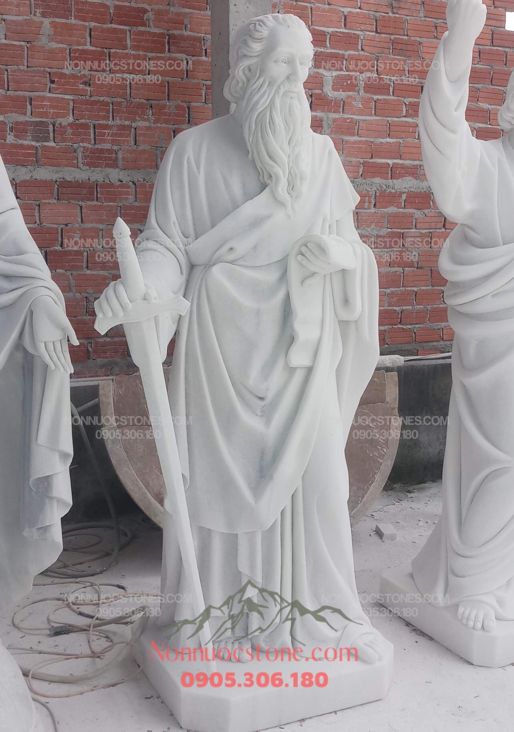 Tượng Thánh Phao Lô Bằng Đá 04 1 Tượng Thánh Phao Lô Bằng Đá 04