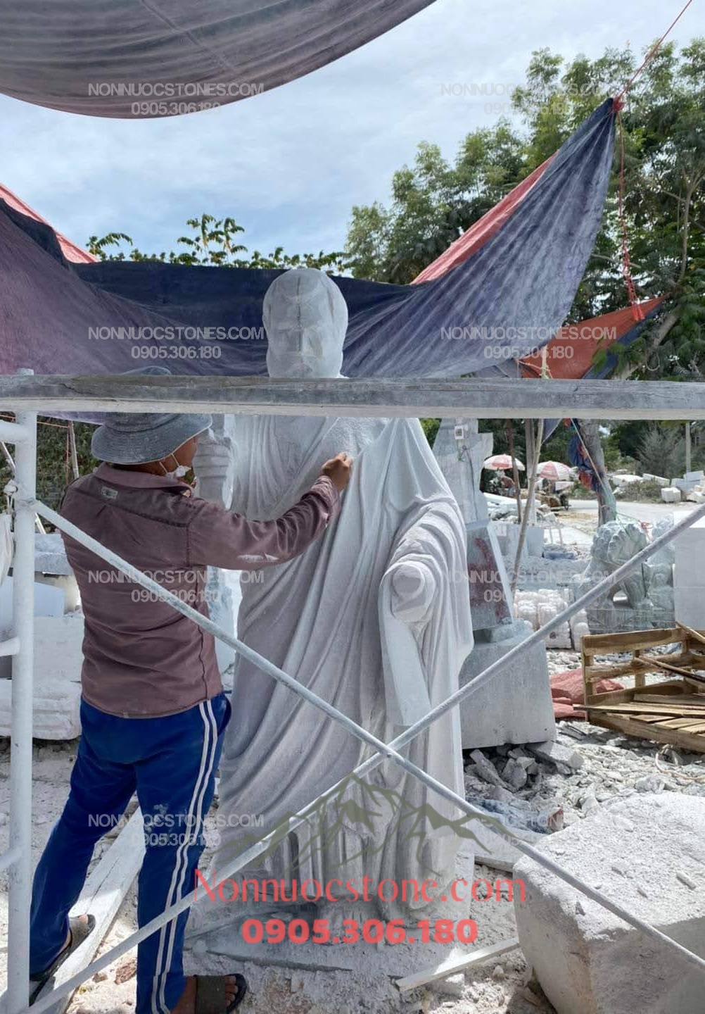 Tượng Thánh Phê Rô Bằng Đá 45 1 Tượng Thánh Phê Rô Bằng Đá 45