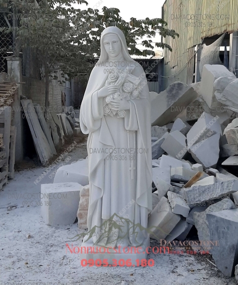 Tượng Thánh Teresa Bằng Đá 06 1 Tượng Thánh Teresa Bằng Đá 06