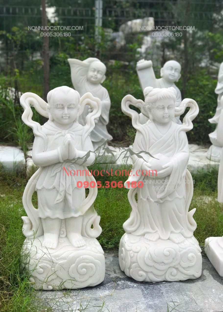 Tượng Thiện Tài Đồng Tử Bằng Đá 10 1 Tượng Thiện Tài Đồng Tử Bằng Đá 10