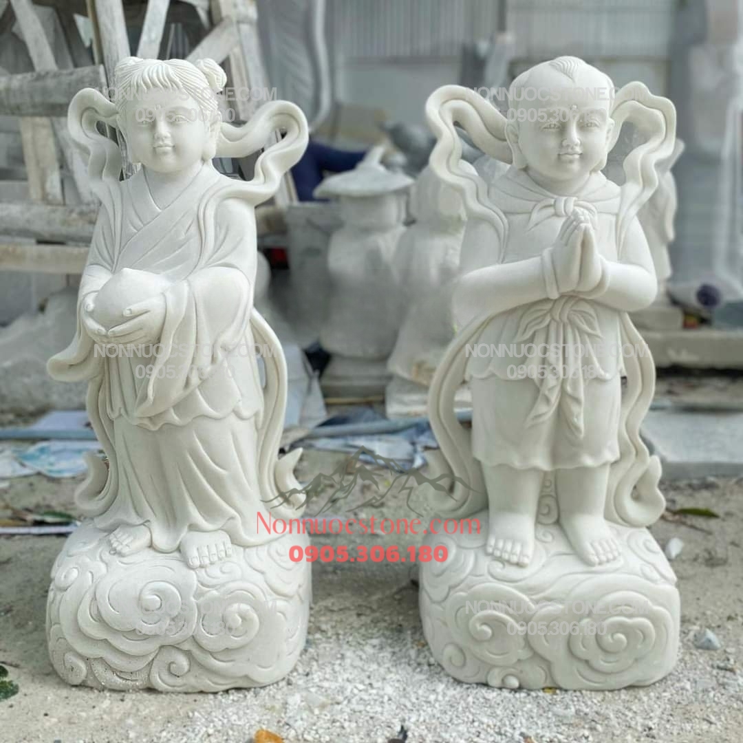 Tượng Thiện Tài Đồng Tử Bằng Đá 14 1 Tượng Thiện Tài Đồng Tử Bằng Đá 14