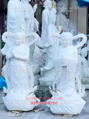 Tượng Thiện Tài Đồng Tử Bằng Đá 17