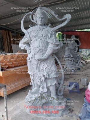 Tượng Tiêu Diện Hộ Pháp Bằng Đá 03