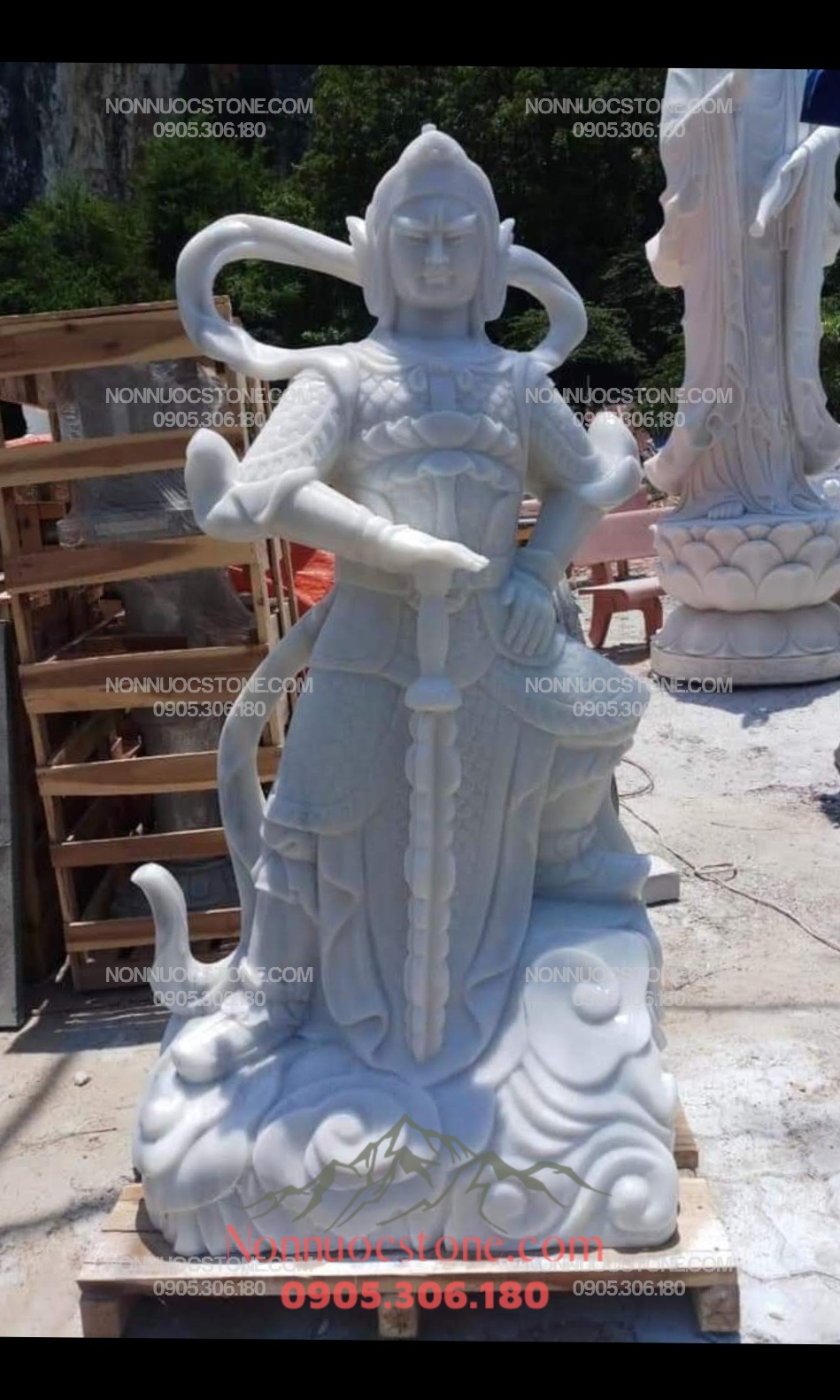 Tượng Tiêu Diện Hộ Pháp Bằng Đá 38 1 Tượng Tiêu Diện Hộ Pháp Bằng Đá 38