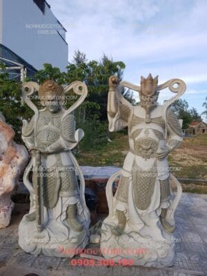 Tượng Tiêu Diện Hộ Pháp Bằng Đá 09