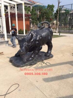 Tượng Trâu Bằng Đá 05
