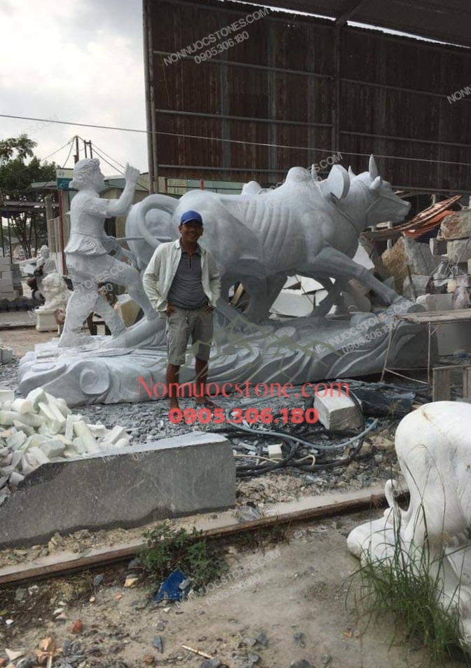 Tượng Trâu Bằng Đá 08 1 Tượng Trâu Bằng Đá 08