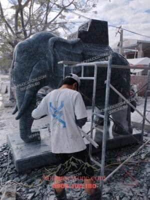 Tượng Voi Bằng Đá 123
