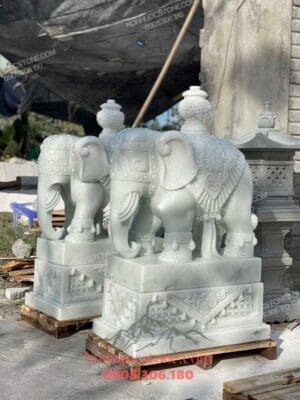 Tượng Voi Bằng Đá 130