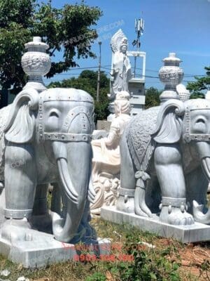 Tượng Voi Bằng Đá 142
