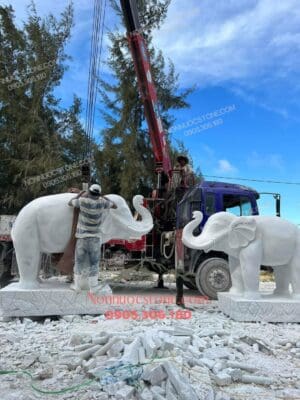 Tượng Voi Bằng Đá 64
