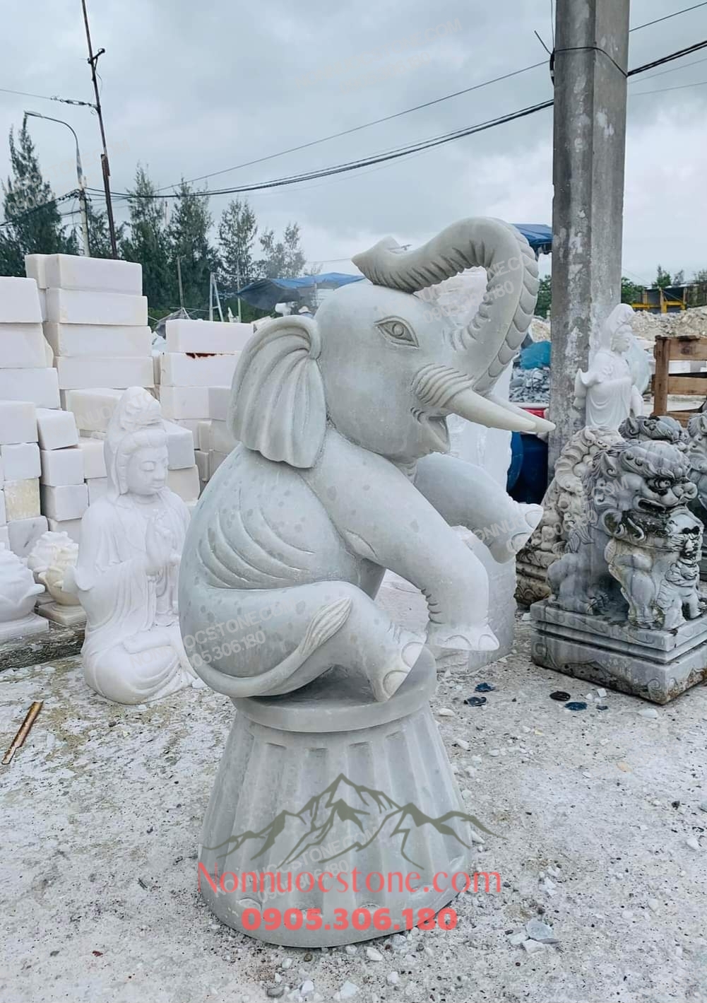 Tượng Voi Bằng Đá 72 1 Tượng Voi Bằng Đá 72