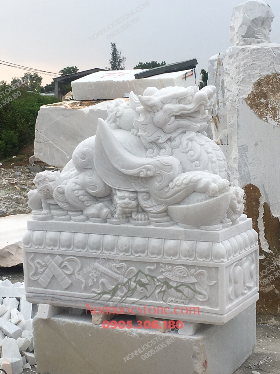 Tượng Tỳ Hưu Bằng Đá 06 1 Tượng Tỳ Hưu Bằng Đá 06
